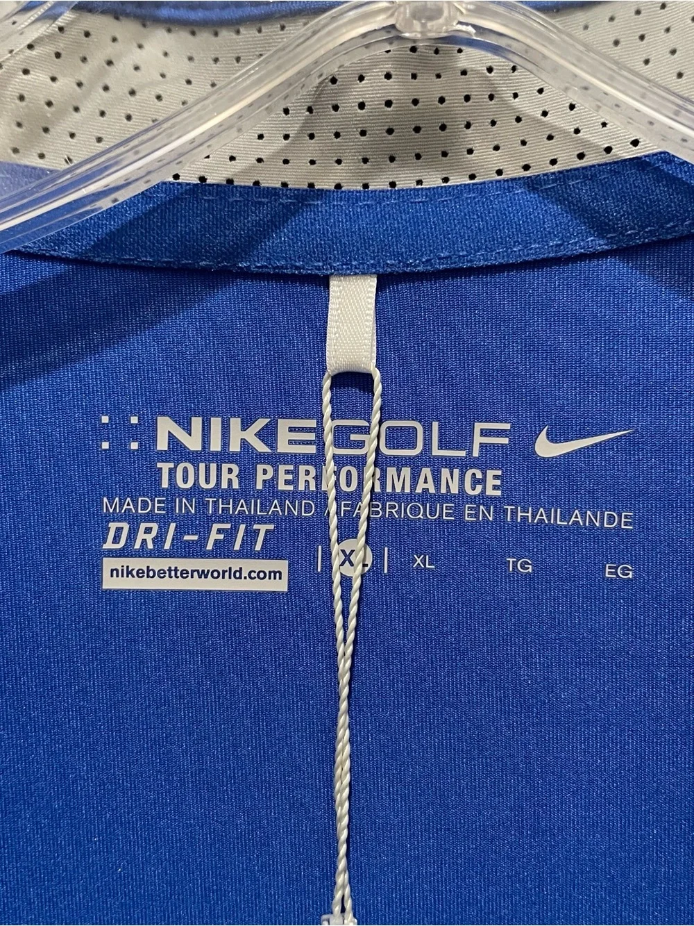 Nike Golf Dri Fit Tour Performance Blue Sleeveless Polo Women’s Size XL NWT Golf